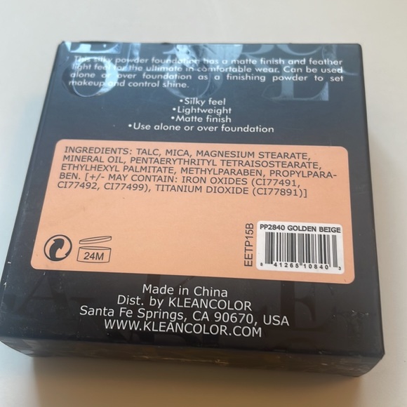 KleanColor NEW IN BOX featherlight powder foundation PP2840 Golden Beige - Picture 2 of 3